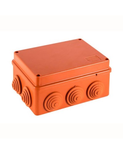 Коробка JBS150 150х110х70, 10 вых., 10P (0,15...2,5мм²) (43089HF). Коробка монтажная, огнестойкая, без галогена. Экопласт в Санкт-Петербурге