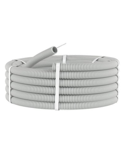 Труба HFFR тяжелая D50, серая (21150HF-GR): Труба гофрированная, с зондом, не распространяющая горение, без галогена в Санкт-Петербурге
