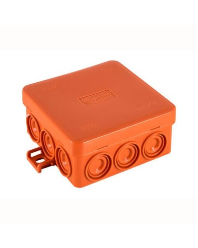Коробка JBL085 85х85х38, 12 вых., 3P (0,15...4мм²) (43465HF). Коробка монтажная, огнестойкая, без галогена. Экопласт в Санкт-Петербурге