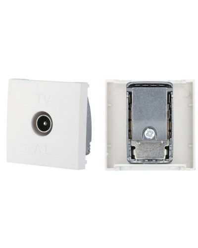 Розетка TV оконечная, белый LK45 (852104). Розетка TV. Экопласт в Санкт-Петербурге