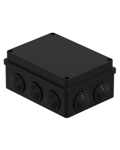 Коробка JBS150 150х110х70, 10 вых., IP55, черная (44009BL-1). Коробка монтажная. Экопласт в Санкт-Петербурге