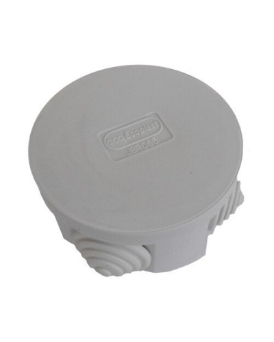 Коробка 3001 D70x36, 4 вых, IP55, серая (44001). Коробка монтажная. Экопласт в Санкт-Петербурге