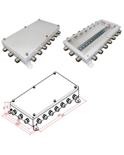 КМ IP66-2040. Коробка монтажная электротехническая. Гефест в Санкт-Петербурге