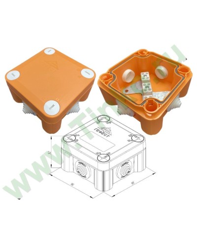 КМ-О-1010(П)(8к)-IP55: Коробка монтажная огнестойкая в Санкт-Петербурге