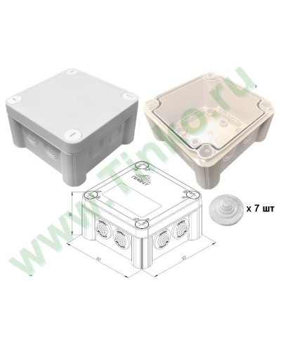 КМ-1212(П)-IP55. Коробка монтажная. Гефест в Санкт-Петербурге