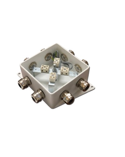 КМ-О (8к)-IP66-120х120, четыре ввода. Коробка монтажная огнестойкая. Гефест в Санкт-Петербурге