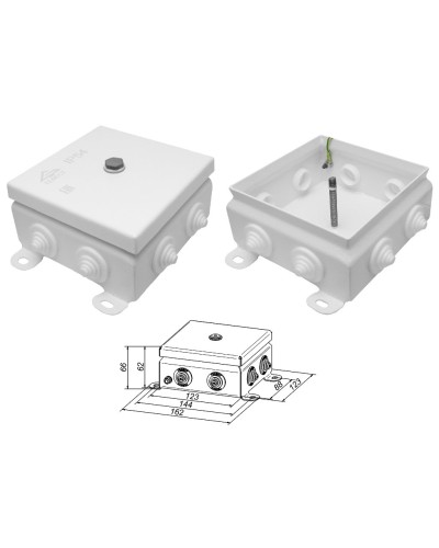 КМ IP55-1212. Коробка монтажная электротехническая. Гефест в Санкт-Петербурге