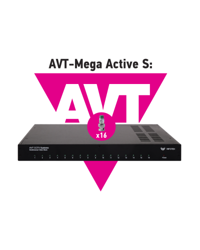 AVT-Mega Active S. 16-ти канальный комплект для передачи AHD/CVI/TVI 5Mp/4Mp/1080p. Инфотех в Санкт-Петербурге