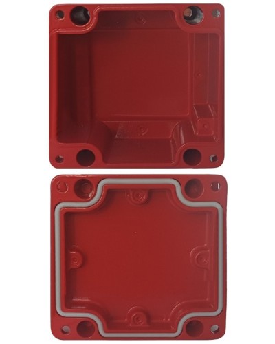 МКС Мороз, глухая, IP66/IP68, красный. Коробка коммутационная металлическая. Магнито-Контакт в Санкт-Петербурге