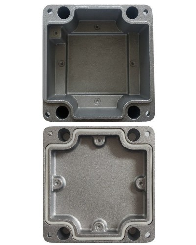 МКС Мороз, глухая, IP66/IP68, серый. Коробка коммутационная металлическая. Магнито-Контакт в Санкт-Петербурге