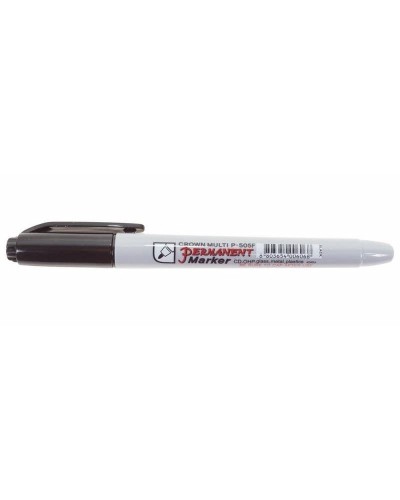 Маркер перманентный Crown «Multi Marker Super Slim» 1 мм, черный, пулевидный (08-8001): Ручка для маркировки в Санкт-Петербурге