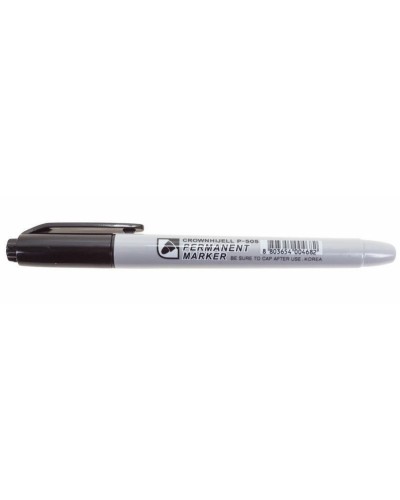 Маркер перманентный Crown «Multi Marker Slim» 2 мм, черный, пулевидный (08-8201): Ручка для маркировки в Санкт-Петербурге