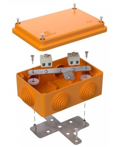 Коробка огнестойкая 120х80х50 (40-0340-FR1.5-4). Коробка огнестойкая для открытой установки. Промрукав в Санкт-Петербурге