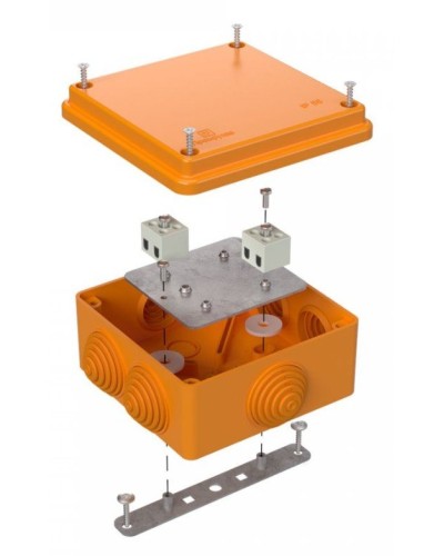 Коробка огнестойкая 100х100х50 (40-0300-FR2.5-4). Коробка огнестойкая для открытой установки. Промрукав в Санкт-Петербурге