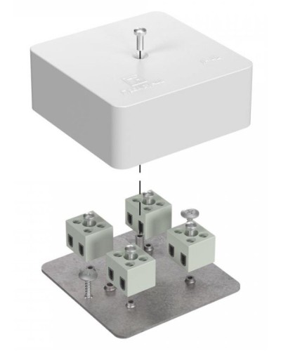 Коробка огнестойкая 75х75х30 (40-0450-FR1.5-8). Коробка огнестойкая для открытой установки. Промрукав в Санкт-Петербурге