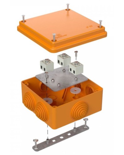 Коробка огнестойкая 100х100х50 (40-0300-FR2.5-6). Коробка огнестойкая для открытой установки. Промрукав в Санкт-Петербурге