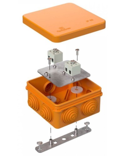 Коробка огнестойкая 80х80х40 (40-0210-FR2.5-4). Коробка огнестойкая для открытой установки. Промрукав в Санкт-Петербурге
