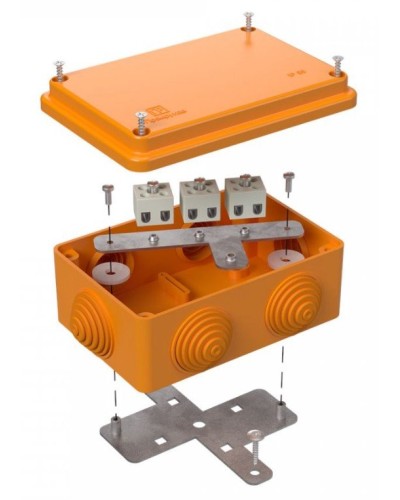 Коробка огнестойкая 120х80х50 (40-0340-FR1.5-6). Коробка огнестойкая для открытой установки. Промрукав в Санкт-Петербурге