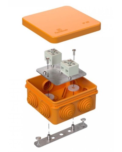 Коробка огнестойкая 40-0210-FR6.0-4 Е15-Е120 80х80х40. Коробка огнестойкая для открытой установки. Промрукав в Санкт-Петербурге