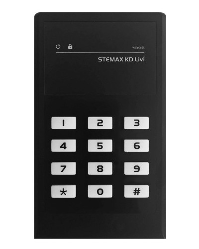 STEMAX KD Livi (черный). Беспроводная кнопочная кодовая панель. Стелс НПП в Санкт-Петербурге