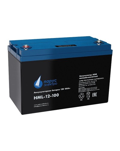 HML-12-100. Аккумулятор герметичный свинцово-кислотный. Связь инжиниринг в Санкт-Петербурге