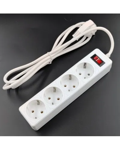 SP4W-530 GARDA. Сетевой фильтр 4 розетки,3м, белый. 5bites в Санкт-Петербурге