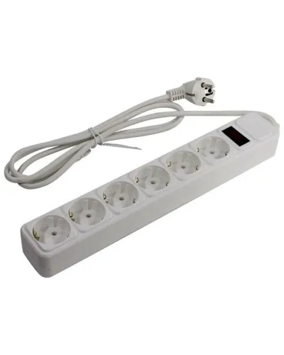 SP6W-118. Сетевой фильтр 6 розеток, 1.8м, белый. 5bites в Санкт-Петербурге