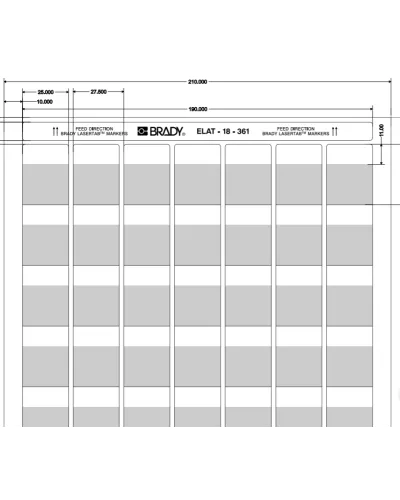 ELAT-18-361-2.5 (уп. 2500 шт.): Этикетка в Санкт-Петербурге