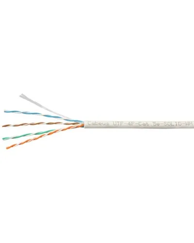 UTP-4P-Cat.5e-SOLID-WH-100 (7471c-5). Кабель «витая пара» (LAN) для структурированных систем связи. CABEUS в Санкт-Петербурге