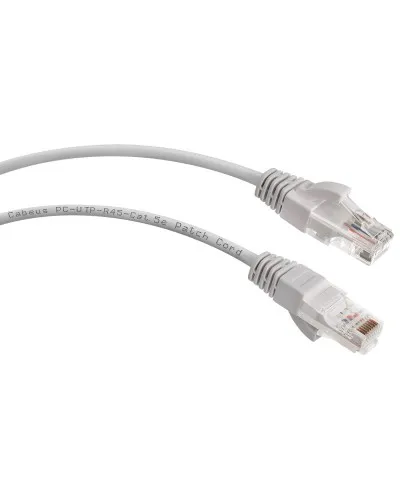 PC-UTP-RJ45-Cat.5e-20m (7701c), серый. Патч-корд медный. CABEUS в Санкт-Петербурге
