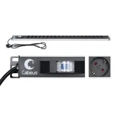 PDU-16-20S-B (9551c). Блок розеток. CABEUS
