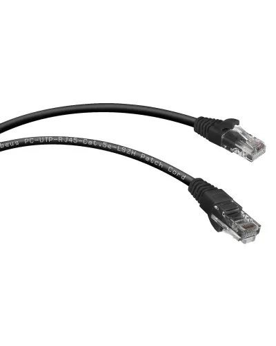 PC-UTP-RJ45-Cat.5e-0.15m-BK-LSZH (9534c), чёрный. Патч-корд медный. CABEUS в Санкт-Петербурге