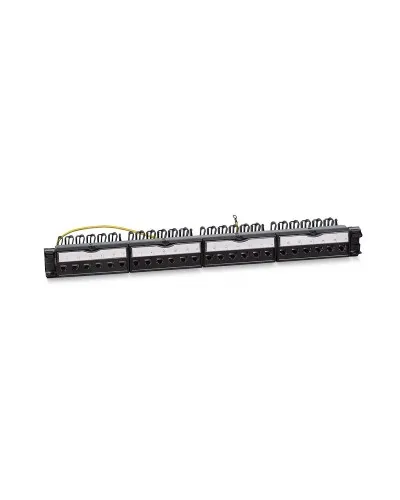 PL-24-KJ-RJ45-Cat.6a-SH-180T (11834c): Патч-панель 19" (1U), 24 порта RJ-45, категория 6a, полностью экранированная в Санкт-Петербурге