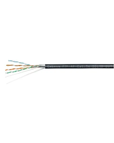 FTP-4P-Cat.5e-SOLID-OUT-PE-UV (11792c). Кабель «витая пара» (LAN) для структурированных систем связи. CABEUS в Санкт-Петербурге