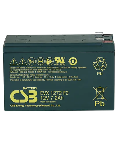 CSB EVX 1272. Аккумулятор герметичный свинцово-кислотный. CSB в Санкт-Петербурге