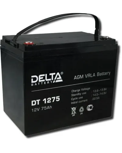 Delta DT 1275. Аккумулятор герметичный свинцово-кислотный. Delta в Санкт-Петербурге