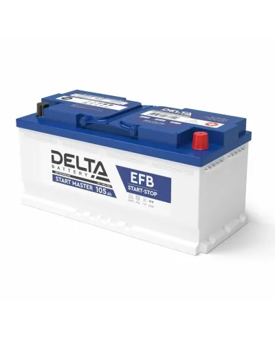 Delta START MASTER EFB 12105 (105 Ah). Аккумулятор автомобильный герметичный свинцово-кислотный. Delta в Санкт-Петербурге