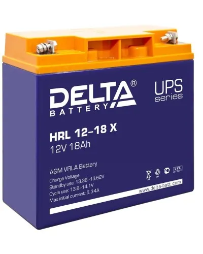 Delta HRL 12-18 X. Аккумулятор герметичный свинцово-кислотный. Delta в Санкт-Петербурге