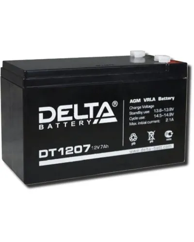 Delta DT 1207. Аккумулятор герметичный свинцово-кислотный. Delta в Санкт-Петербурге