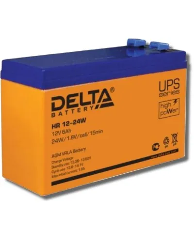 Delta HR 12-24 W. Аккумулятор герметичный свинцово-кислотный. Delta в Санкт-Петербурге