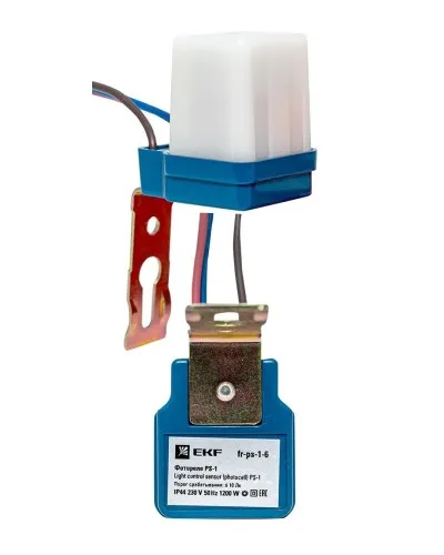 Фотореле PS-1 6А 1200Вт IP44 (fr-ps-1-6). Фотореле. EKF в Санкт-Петербурге