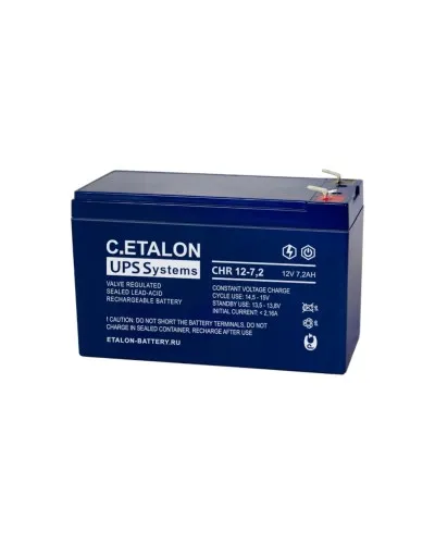 C.ETALON CHR 12-7,2. Аккумулятор герметичный свинцово-кислотный. ETALON в Санкт-Петербурге