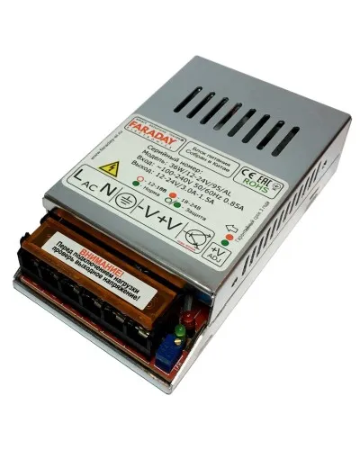 36W/12-24V/95AL. Импульсный блок питания. FARADAY в Санкт-Петербурге