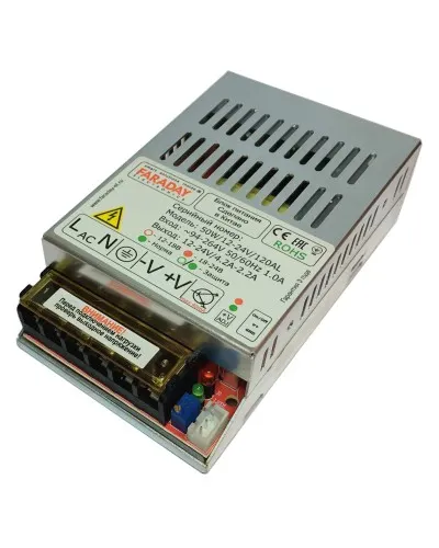50W/12-24V/120AL. Импульсный блок питания. FARADAY в Санкт-Петербурге