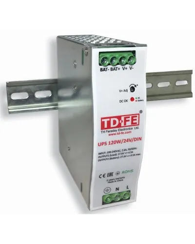 UPS 120W/24V/DIN. Блок бесперебойного питания. FARADAY в Санкт-Петербурге