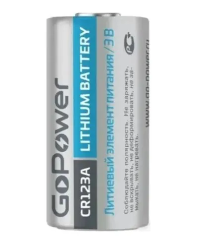 CR123A GoPower, БЛИСТЕР. Литиевый элемент питания. GoPower в Санкт-Петербурге