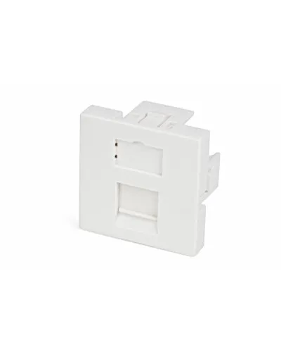 SIP2-1K-M45-45. Вставка 45х45 для 1 модуля формата Keystone Jack, со шторкой. Hyperline в Санкт-Петербурге