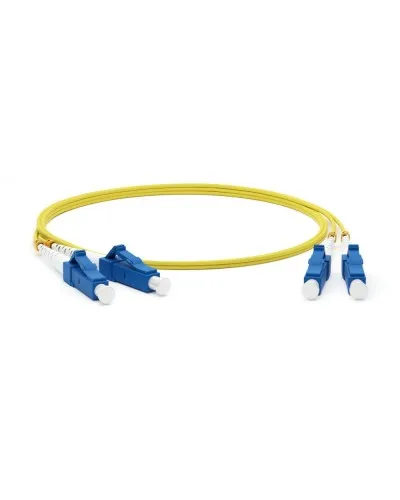 FC-D2-9-LC/UR-LC/UR-H-15M-LSZH-YL. Патч-корд волоконно-оптический одномодовый. Hyperline в Санкт-Петербурге