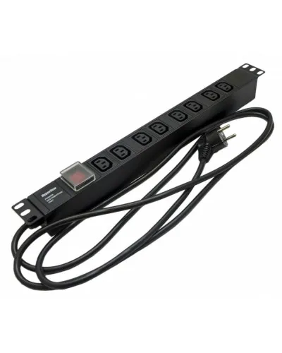 SHE19-8IEC-S-2.5EU. Блок розеток 19. Hyperline в Санкт-Петербурге