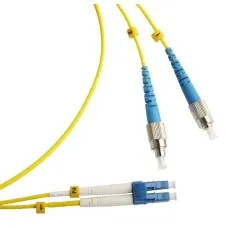 FC-D2-9-FC/UR-LC/UR-H-3M-LSZH-YL. Патч-корд волоконно-оптический FC/UPC-LC/UPC. Hyperline